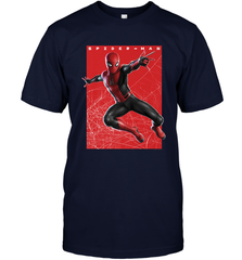 Marvel Spider Man Far From Home Web Swinging Poster Men's T-Shirt Men's T-Shirt - skytshirtshop