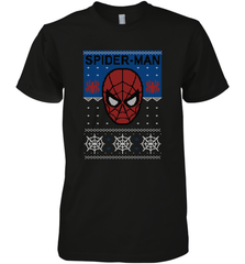 Marvel Spider Man Mask Christmas Sweater Men's Premium T-Shirt Men's Premium T-Shirt - skytshirtshop