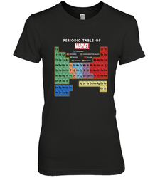 Marvel Ultimate Periodic Table Of Elements Women's Premium T-Shirt
