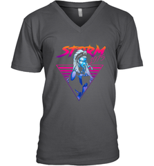 Marvel X Men Storm 80's Neon Retro Triangle Men's V-Neck Men's V-Neck - skytshirtshop