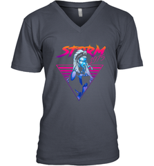 Marvel X Men Storm 80's Neon Retro Triangle Men's V-Neck Men's V-Neck - skytshirtshop