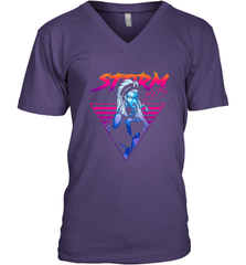 Marvel X Men Storm 80's Neon Retro Triangle Men's V-Neck Men's V-Neck - skytshirtshop