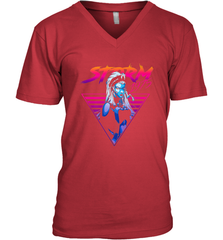 Marvel X Men Storm 80's Neon Retro Triangle Men's V-Neck Men's V-Neck - skytshirtshop