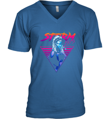 Marvel X Men Storm 80's Neon Retro Triangle Men's V-Neck Men's V-Neck - skytshirtshop