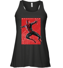 Marvel Spider Man Far From Home Web Swinging Poster Women's Racerback Tank Women's Racerback Tank - skytshirtshop