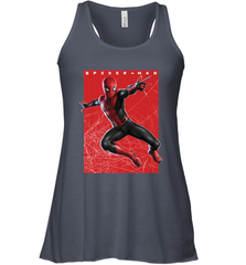 Marvel Spider Man Far From Home Web Swinging Poster Women's Racerback Tank Women's Racerback Tank - skytshirtshop