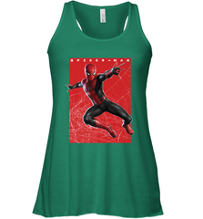 Marvel Spider Man Far From Home Web Swinging Poster Women's Racerback Tank Women's Racerback Tank - skytshirtshop