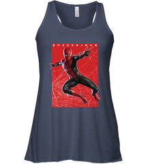 Marvel Spider Man Far From Home Web Swinging Poster Women's Racerback Tank Women's Racerback Tank - skytshirtshop