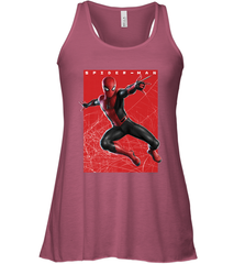 Marvel Spider Man Far From Home Web Swinging Poster Women's Racerback Tank Women's Racerback Tank - skytshirtshop