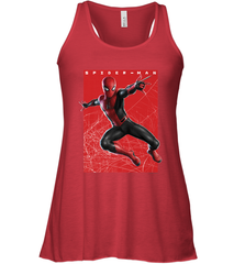 Marvel Spider Man Far From Home Web Swinging Poster Women's Racerback Tank Women's Racerback Tank - skytshirtshop