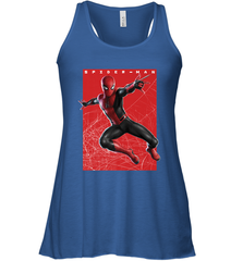 Marvel Spider Man Far From Home Web Swinging Poster Women's Racerback Tank Women's Racerback Tank - skytshirtshop
