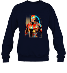 Marvel Infinity War Iron Man Digital Pose Crewneck Sweatshirt