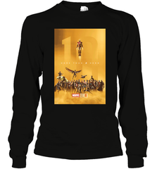 Marvel Studios 10 Years of Heroes Poster Long Sleeve T-Shirt Long Sleeve T-Shirt - skytshirtshop