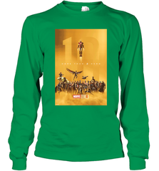 Marvel Studios 10 Years of Heroes Poster Long Sleeve T-Shirt Long Sleeve T-Shirt - skytshirtshop