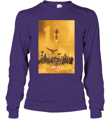 Marvel Studios 10 Years of Heroes Poster Long Sleeve T-Shirt Long Sleeve T-Shirt - skytshirtshop