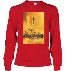 Marvel Studios 10 Years of Heroes Poster Long Sleeve T-Shirt Long Sleeve T-Shirt - skytshirtshop