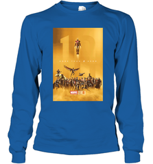 Marvel Studios 10 Years of Heroes Poster Long Sleeve T-Shirt Long Sleeve T-Shirt - skytshirtshop