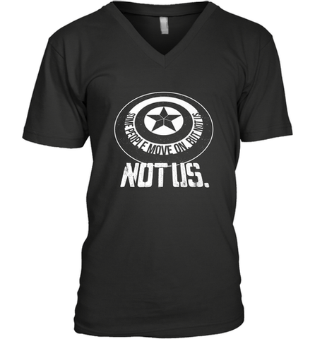 Marvel Avengers_ Endgame Captain America Shield Men's V-Neck Men's V-Neck / Black / S Men's V-Neck - skytshirtshop
