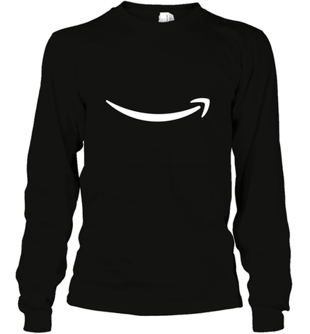 Smile Shirt  White Logo Long Sleeve T-Shirt Long Sleeve T-Shirt / Black / S Long Sleeve T-Shirt - skytshirtshop