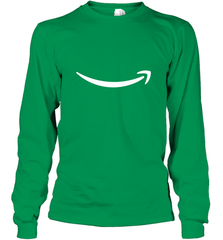 Smile Shirt  White Logo Long Sleeve T-Shirt Long Sleeve T-Shirt - skytshirtshop