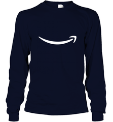 Smile Shirt  White Logo Long Sleeve T-Shirt Long Sleeve T-Shirt - skytshirtshop