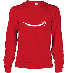 Smile Shirt  White Logo Long Sleeve T-Shirt Long Sleeve T-Shirt - skytshirtshop