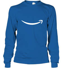Smile Shirt  White Logo Long Sleeve T-Shirt Long Sleeve T-Shirt - skytshirtshop