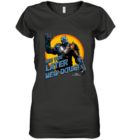 Marvel Thor Ragnarok Korg Later New Doug! Women's V-Neck T-Shirt Women's V-Neck T-Shirt / Black / S Women's V-Neck T-Shirt - skytshirtshop