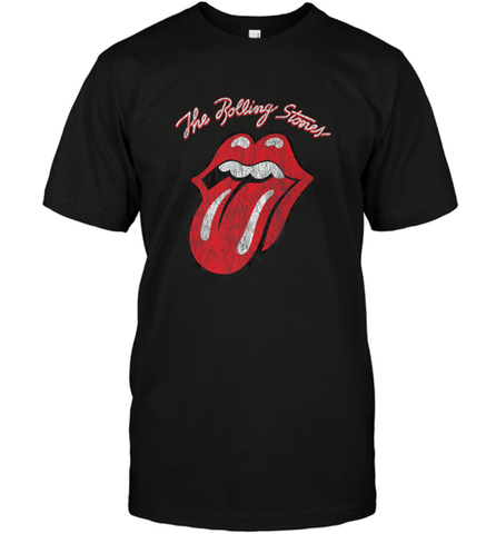 Mens The Rolling Stones Script Tongue Logo Men's T-Shirt Men's T-Shirt / Black / S Men's T-Shirt - skytshirtshop