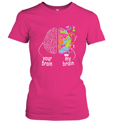 Neurodiversity brain Gift idea for Dyslexia ADHD Autism ASD Women's T-Shirt Women's T-Shirt - skytshirtshop