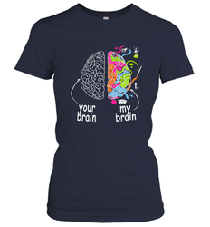 Neurodiversity brain Gift idea for Dyslexia ADHD Autism ASD Women's T-Shirt