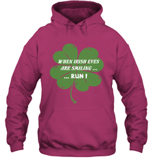 When Irish eyes are smiling Run Lucky St Patricks Day Shirt Hooded Sweatshirt Hooded Sweatshirt - skytshirtshop