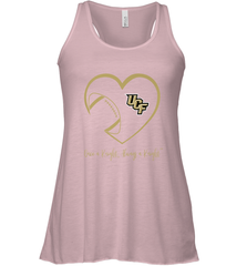 UCF Knights Football Inside Heart  Team  Apparel Women's Racerback Tank Women's Racerback Tank - skytshirtshop