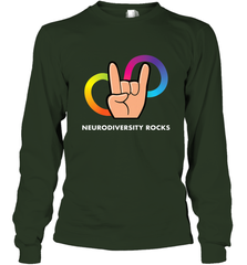Neurodiversity Rocks Shirt Brain Autism Awareness Long Sleeve T-Shirt Long Sleeve T-Shirt - skytshirtshop