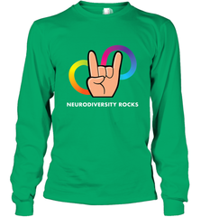 Neurodiversity Rocks Shirt Brain Autism Awareness Long Sleeve T-Shirt Long Sleeve T-Shirt - skytshirtshop