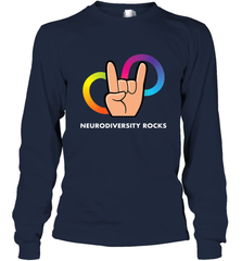 Neurodiversity Rocks Shirt Brain Autism Awareness Long Sleeve T-Shirt Long Sleeve T-Shirt - skytshirtshop