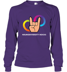 Neurodiversity Rocks Shirt Brain Autism Awareness Long Sleeve T-Shirt Long Sleeve T-Shirt - skytshirtshop