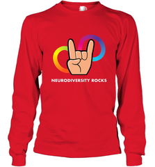 Neurodiversity Rocks Shirt Brain Autism Awareness Long Sleeve T-Shirt Long Sleeve T-Shirt - skytshirtshop