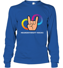 Neurodiversity Rocks Shirt Brain Autism Awareness Long Sleeve T-Shirt Long Sleeve T-Shirt - skytshirtshop