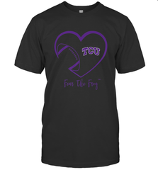 TCU Horned Frogs Football Inside Heart  Team Men's T-Shirt Men's T-Shirt - skytshirtshop