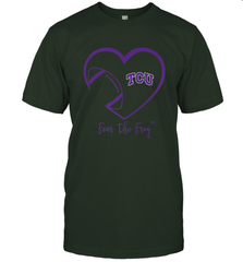 TCU Horned Frogs Football Inside Heart  Team Men's T-Shirt Men's T-Shirt - skytshirtshop