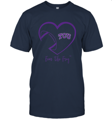 TCU Horned Frogs Football Inside Heart  Team Men's T-Shirt Men's T-Shirt - skytshirtshop
