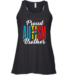 Proud Autism Brother Awareness Support Premium T Shirt Women's Racerback Tank