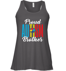 Proud Autism Brother Awareness Support Premium T Shirt Women's Racerback Tank Women's Racerback Tank - skytshirtshop