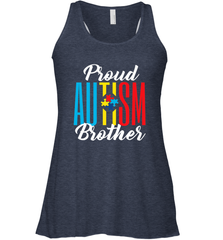 Proud Autism Brother Awareness Support Premium T Shirt Women's Racerback Tank Women's Racerback Tank - skytshirtshop