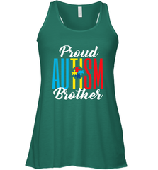 Proud Autism Brother Awareness Support Premium T Shirt Women's Racerback Tank Women's Racerback Tank - skytshirtshop