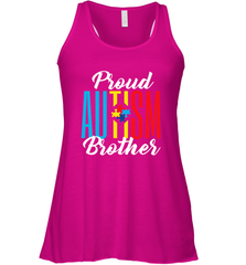 Proud Autism Brother Awareness Support Premium T Shirt Women's Racerback Tank Women's Racerback Tank - skytshirtshop