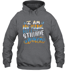 Special Needs NonVerbal Autism Awesome Hooded Sweatshirt Hooded Sweatshirt - skytshirtshop