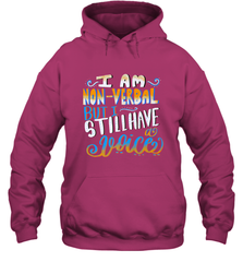 Special Needs NonVerbal Autism Awesome Hooded Sweatshirt Hooded Sweatshirt - skytshirtshop
