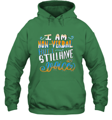 Special Needs NonVerbal Autism Awesome Hooded Sweatshirt Hooded Sweatshirt - skytshirtshop
